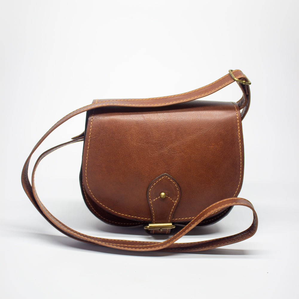 Cartera Bandolera Café - detalle