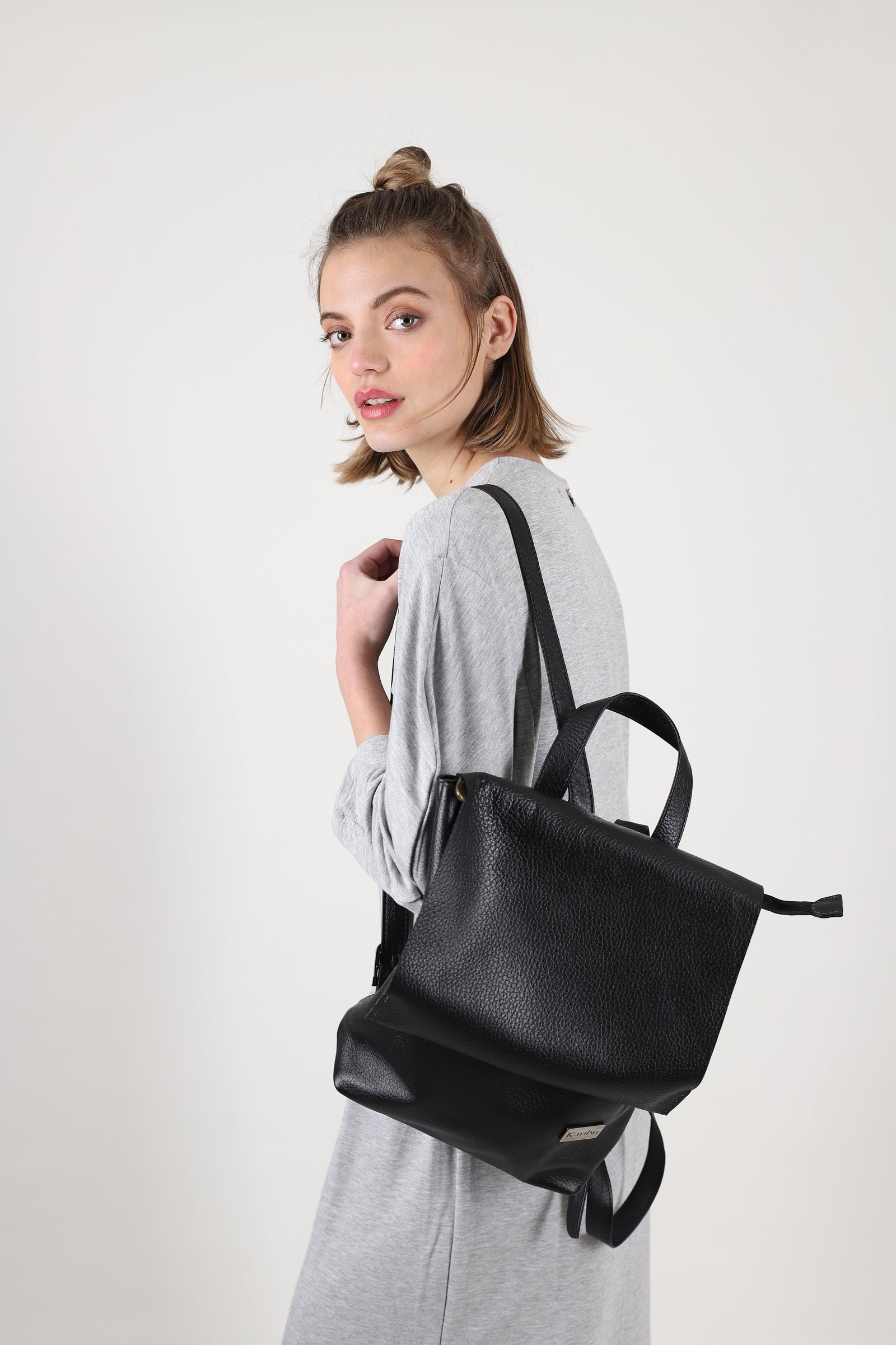 Mochila Valentina Negra - detalle