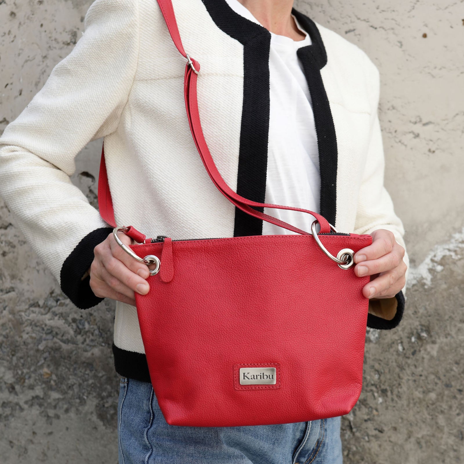 Cartera Josefa Roja