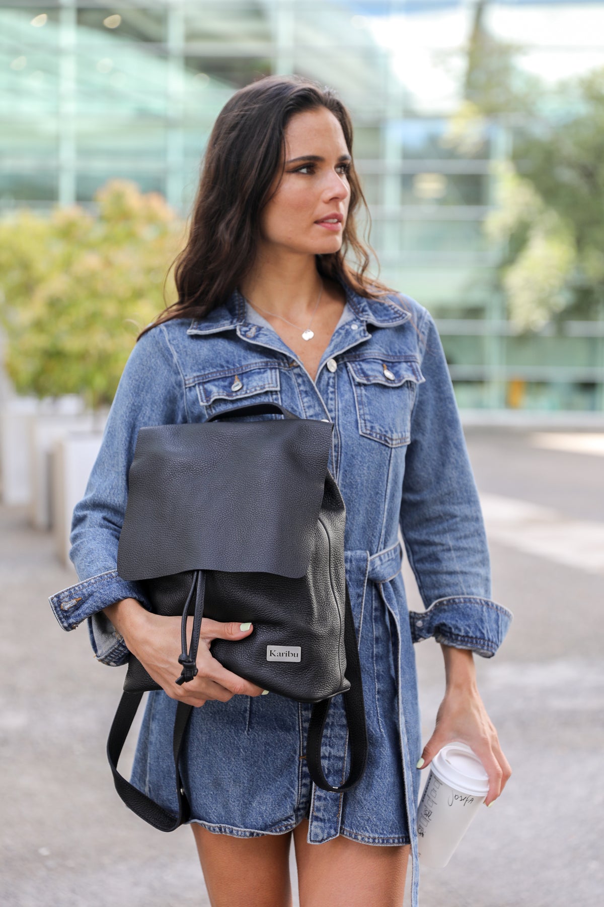 Cartera - Mochila Bernardita negra