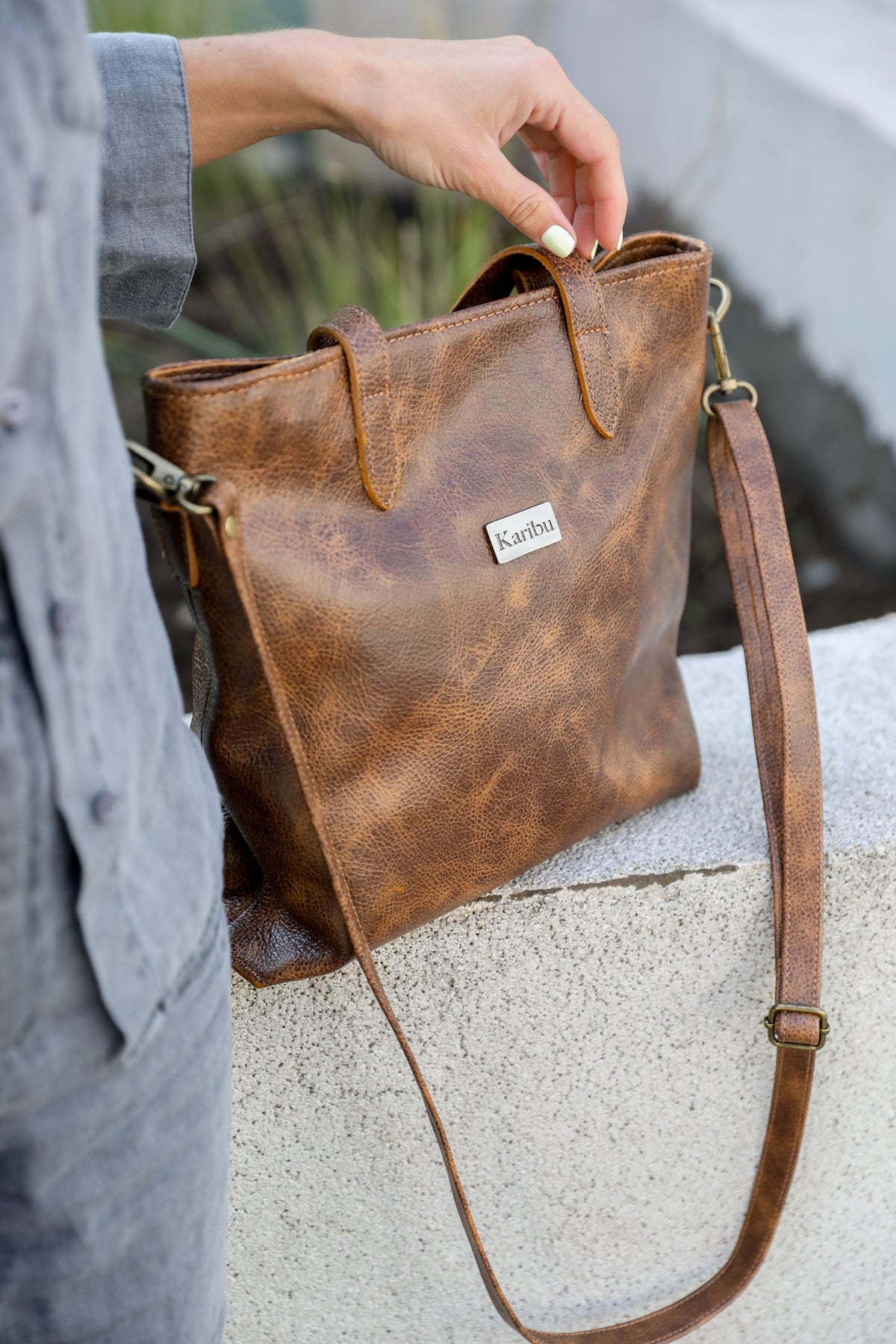 Cartera Kika Cafe Jaspeado