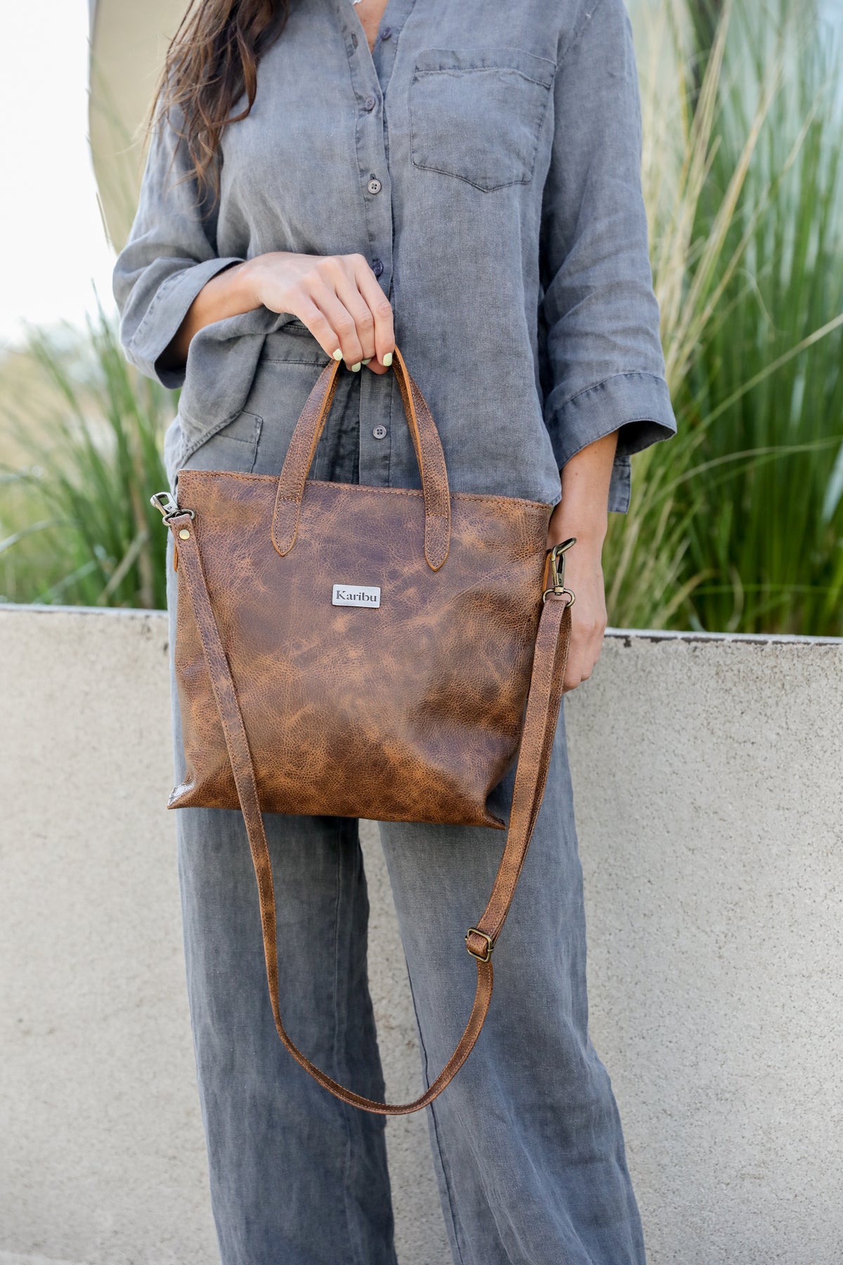 Cartera Kika Cafe Jaspeado