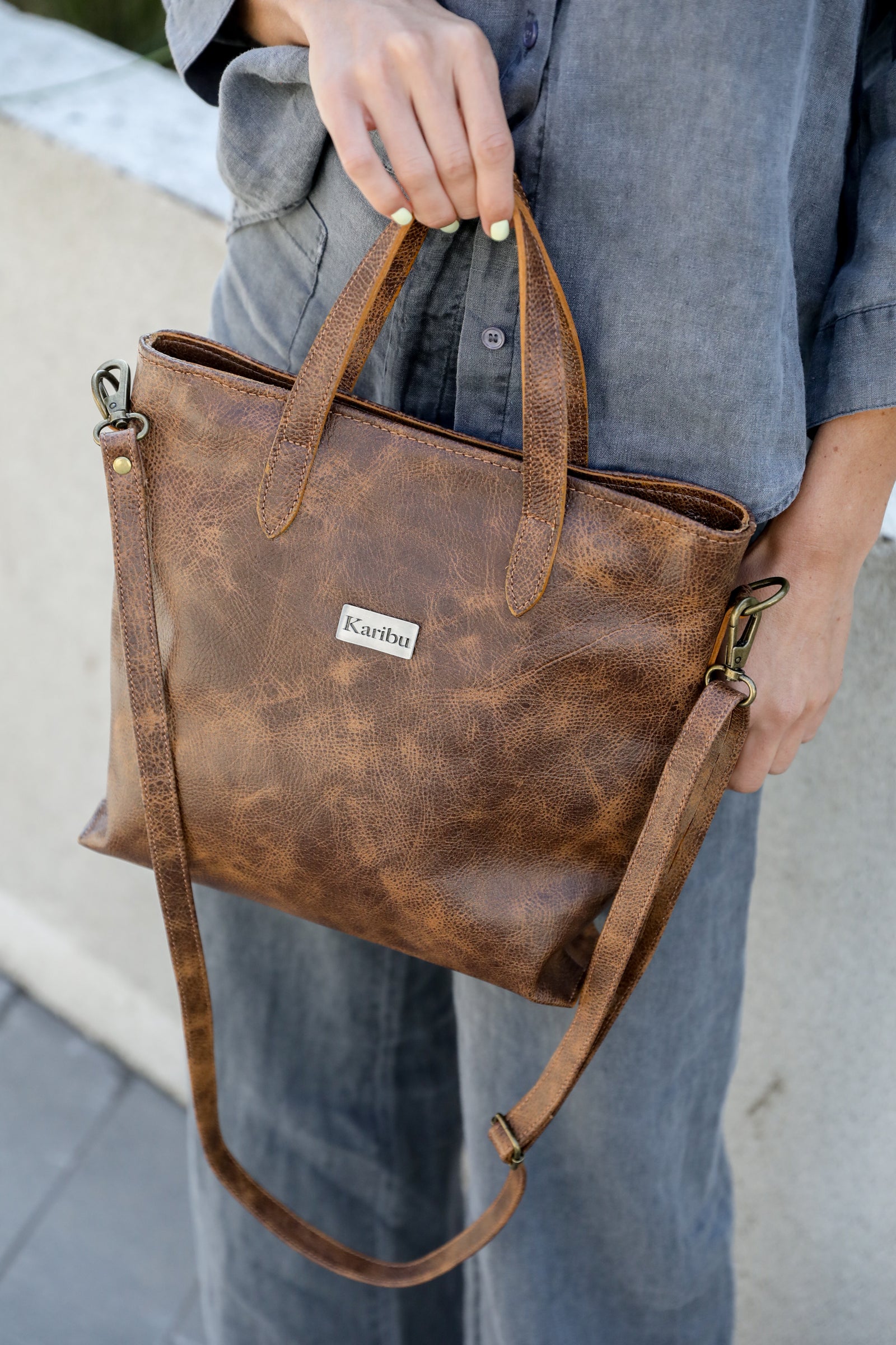 Cartera Kika Cafe Jaspeado