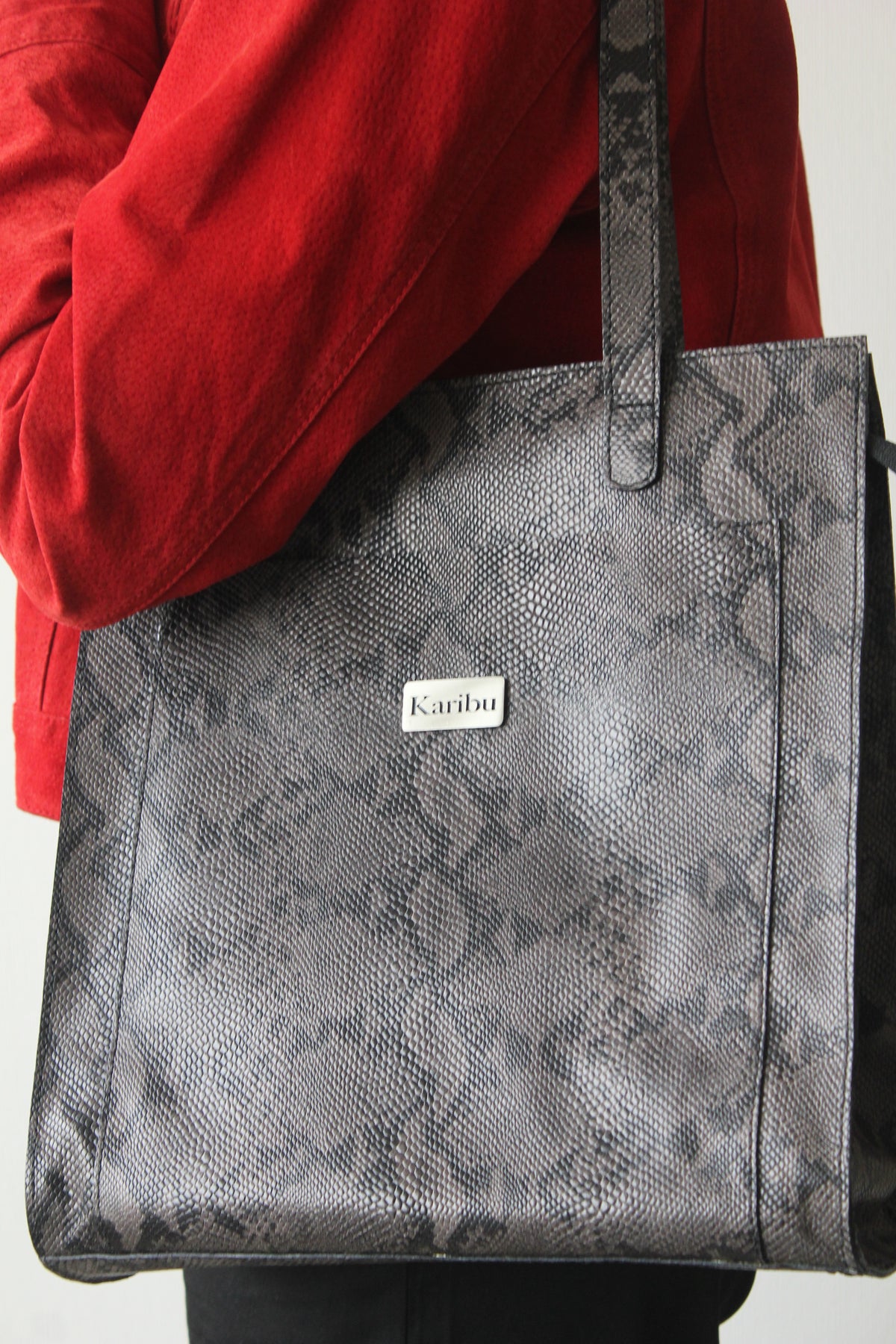 Cartera Maria Gris Piton