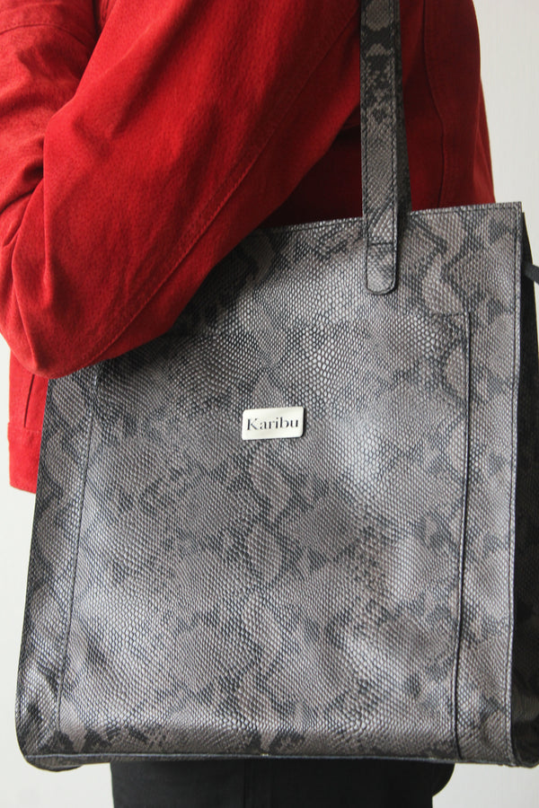 Cartera Maria Gris Piton