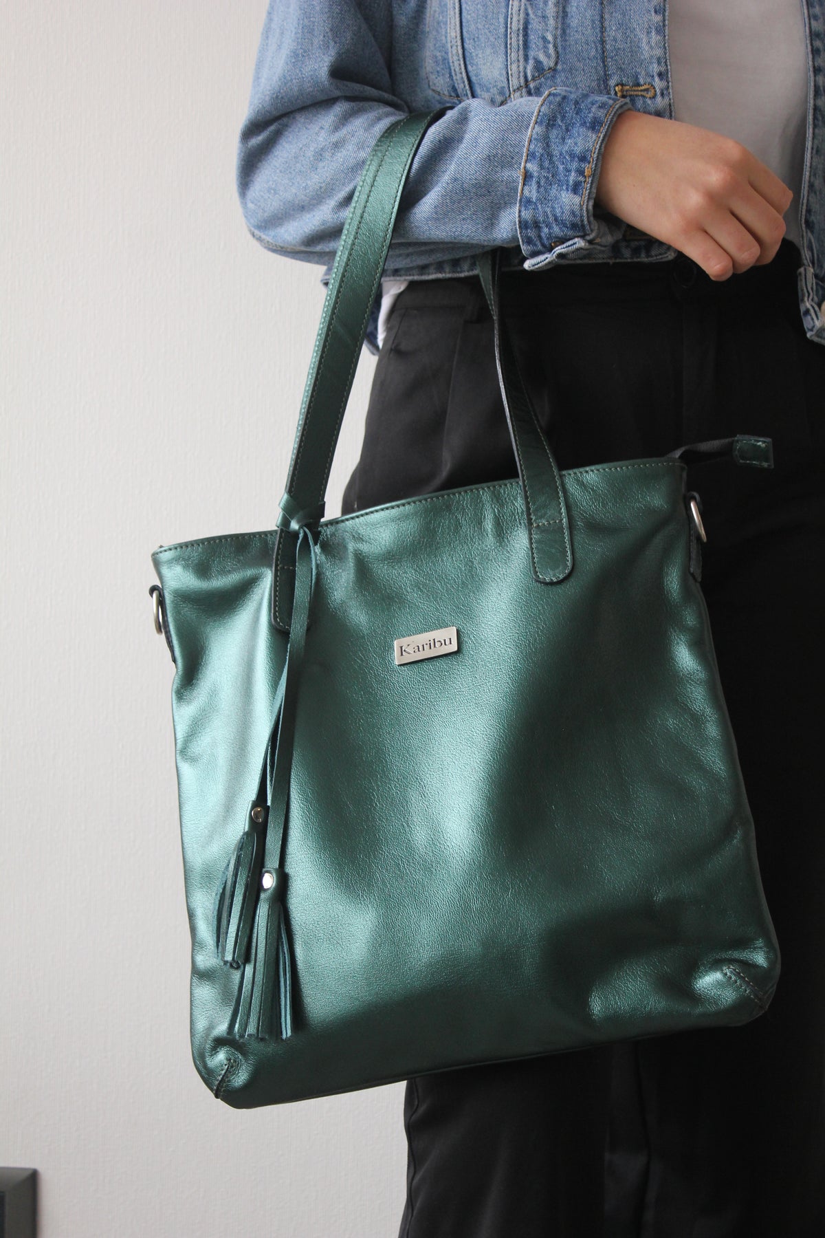 Cartera Olivia Verde