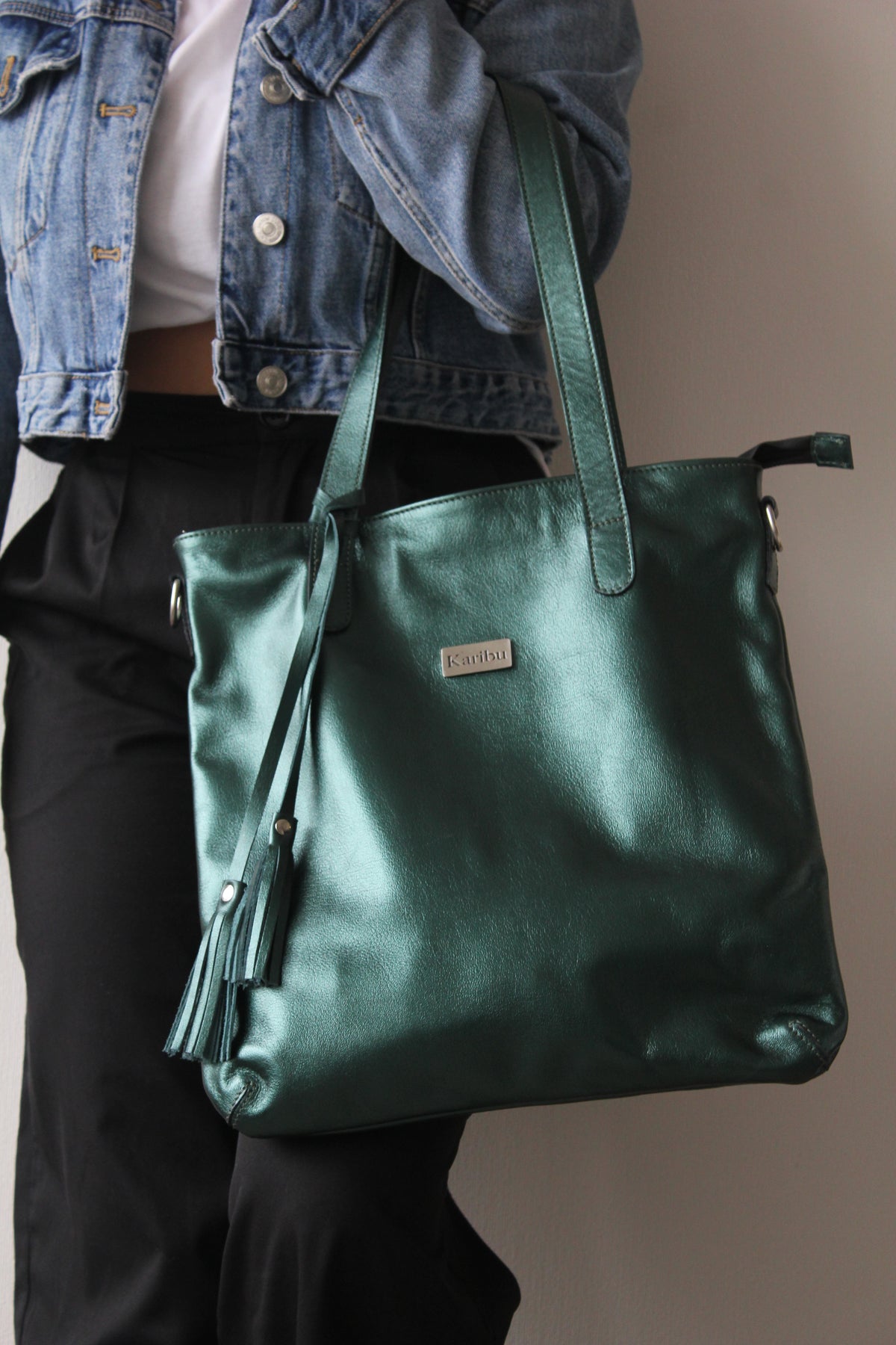 Cartera Olivia Verde