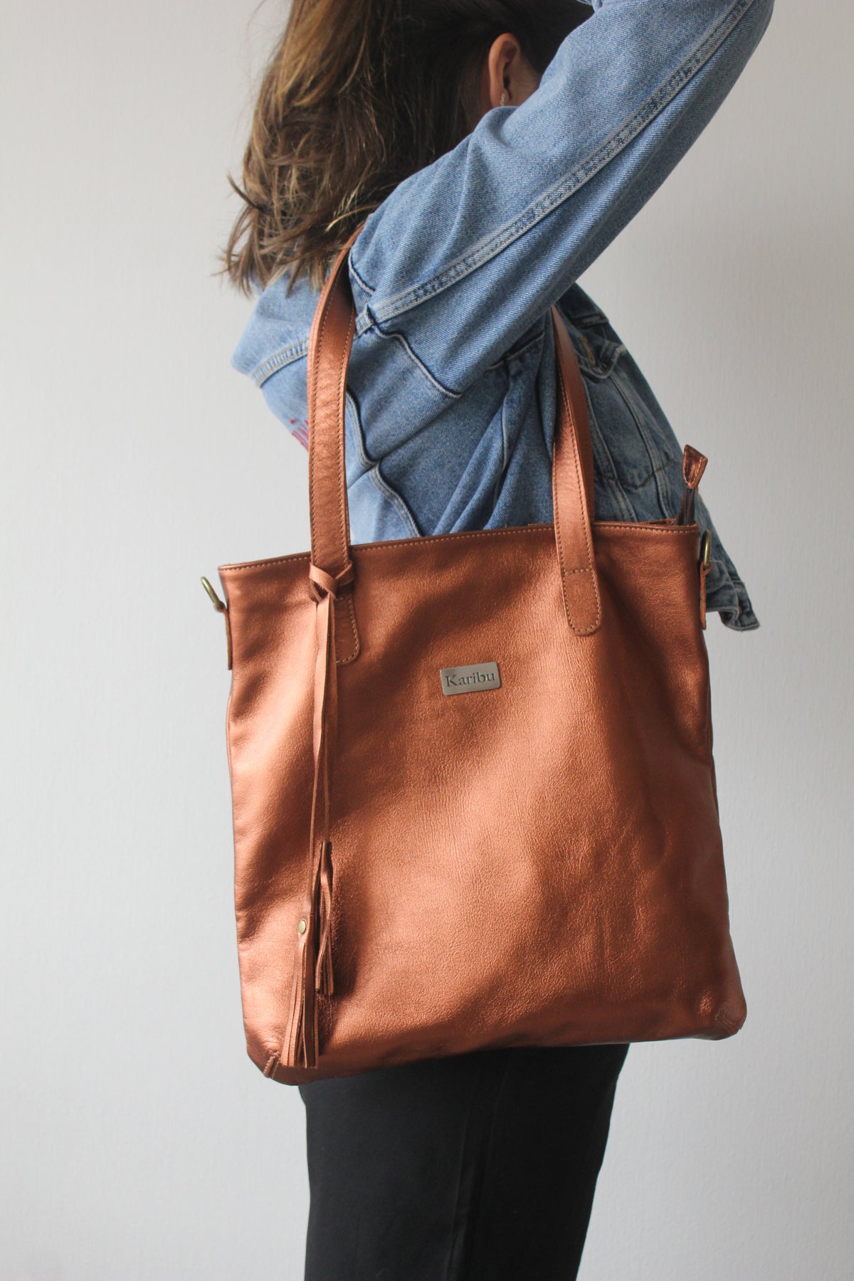 Cartera Olivia Cobre