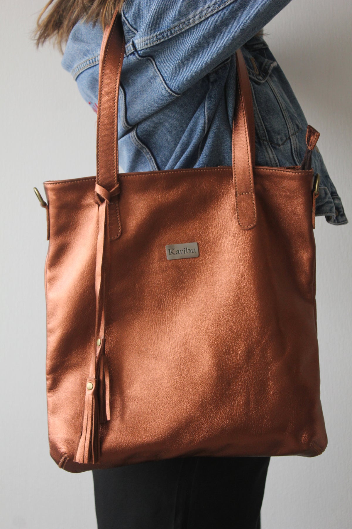 Cartera Olivia Cobre