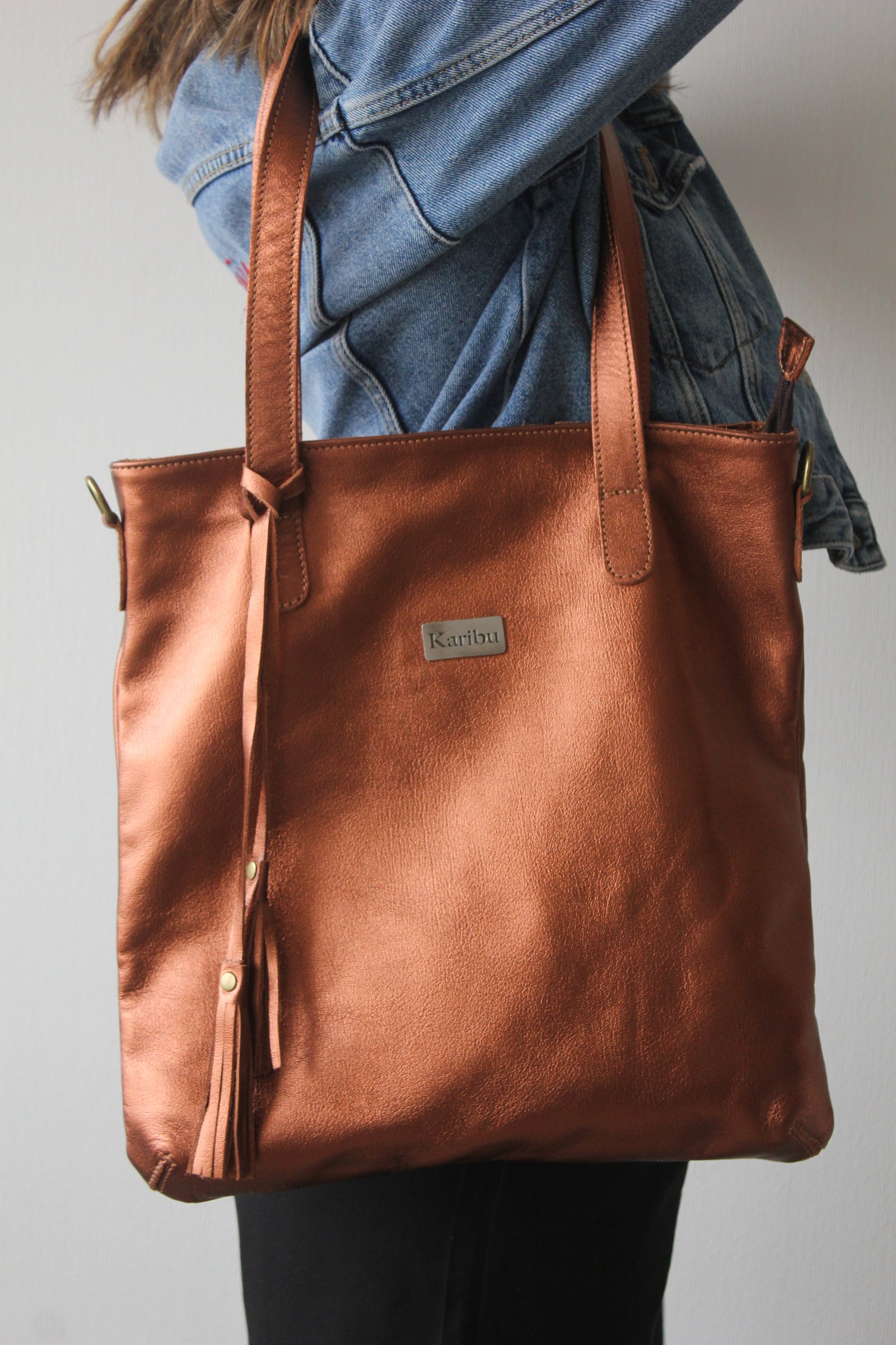 Cartera Olivia Cobre