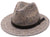 Sombrero raffia gris