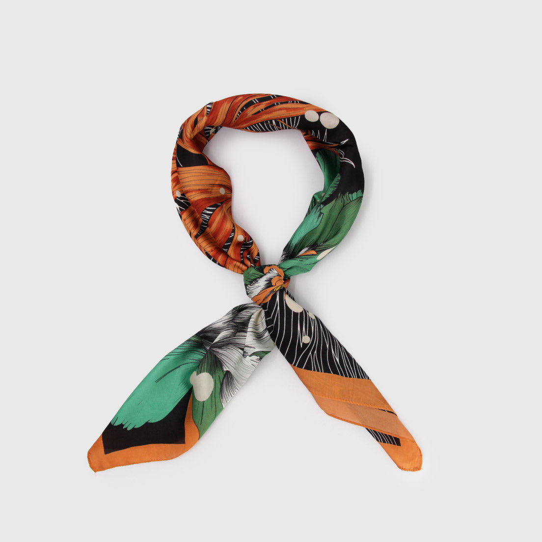 Pañuelo grande estilo marino naranjo