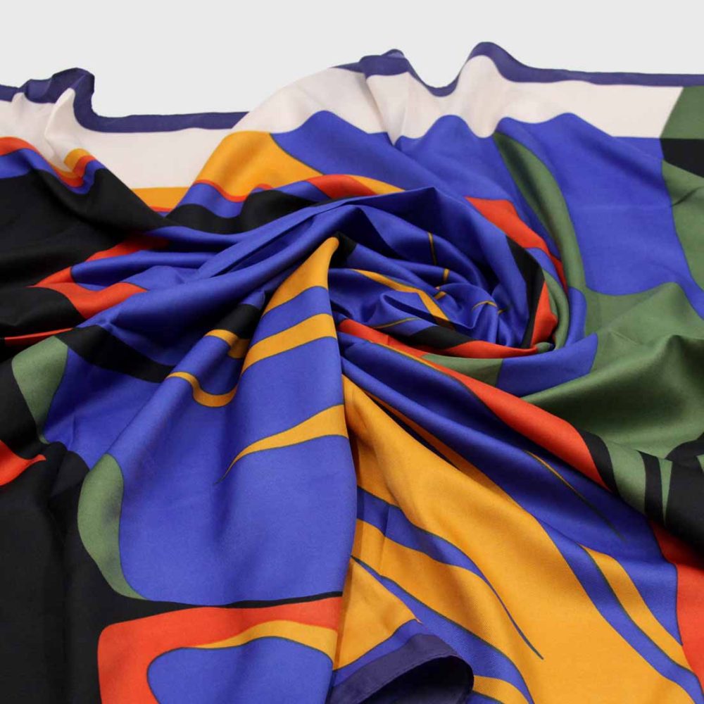 Pañuelo grande Abstracto azul