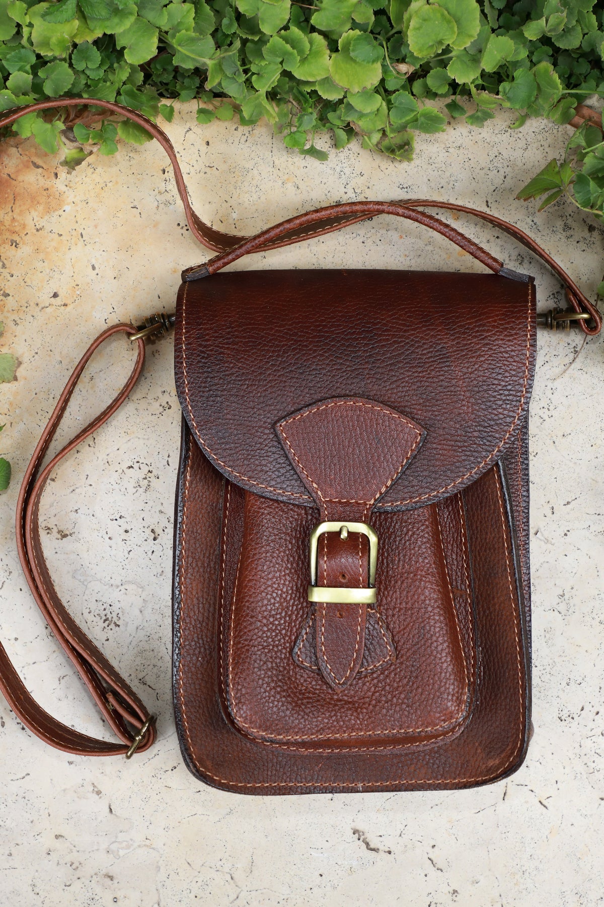 Morral Hombre Chico Cafe Oscuro
