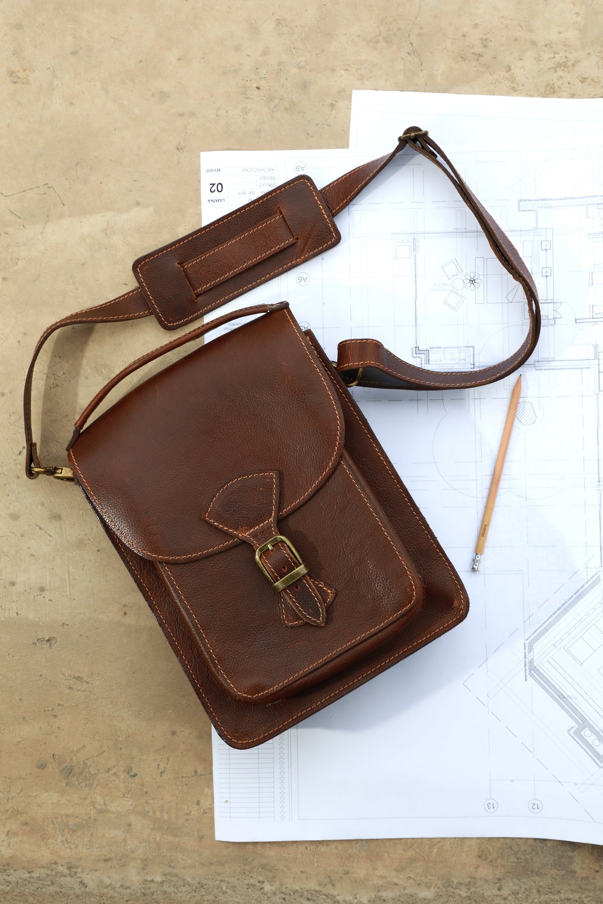 Morral Hombre Grande Cafe Oscuro
