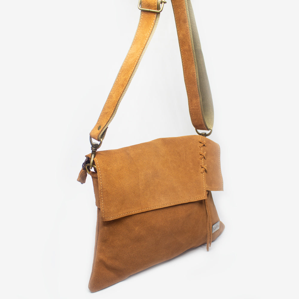 Cartera Trenza Cafe Caramelo