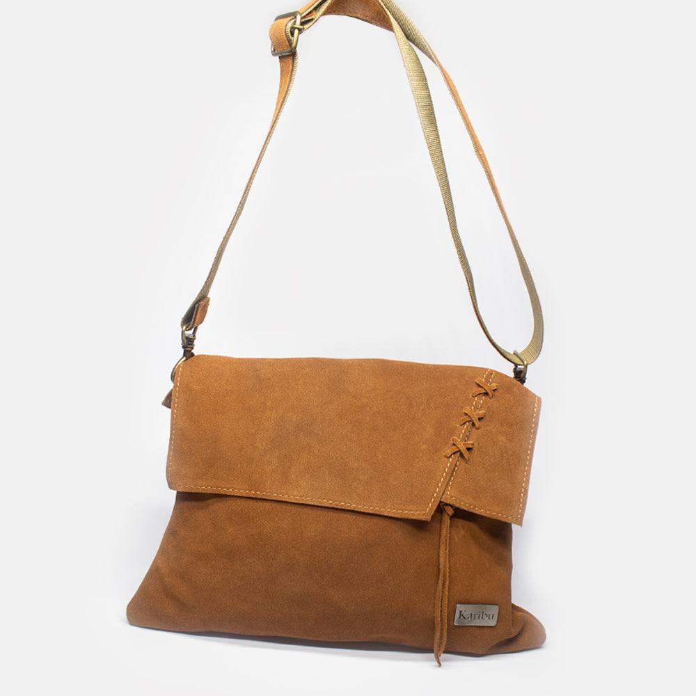 Cartera Trenza Cafe Caramelo