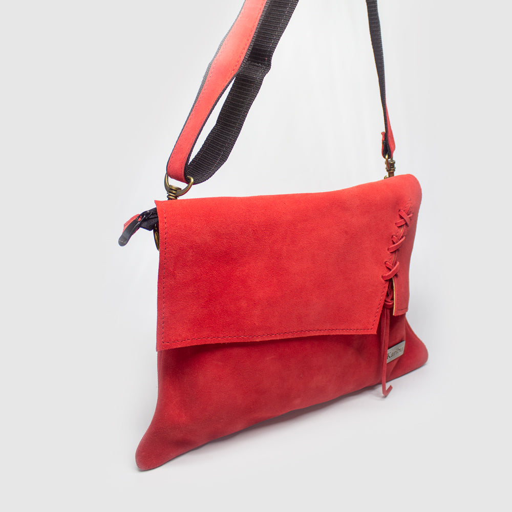 Cartera Trenza Roja