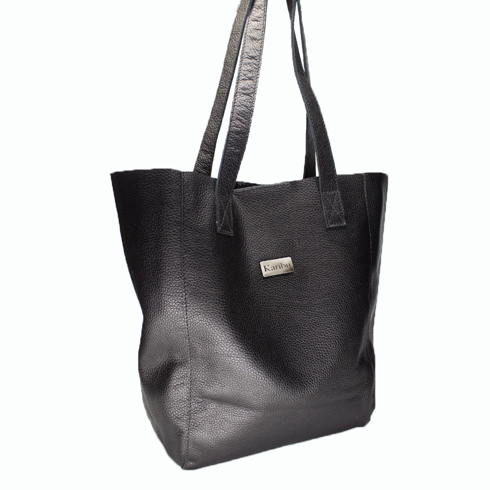 Cartera Amalia Negra - vista lateral