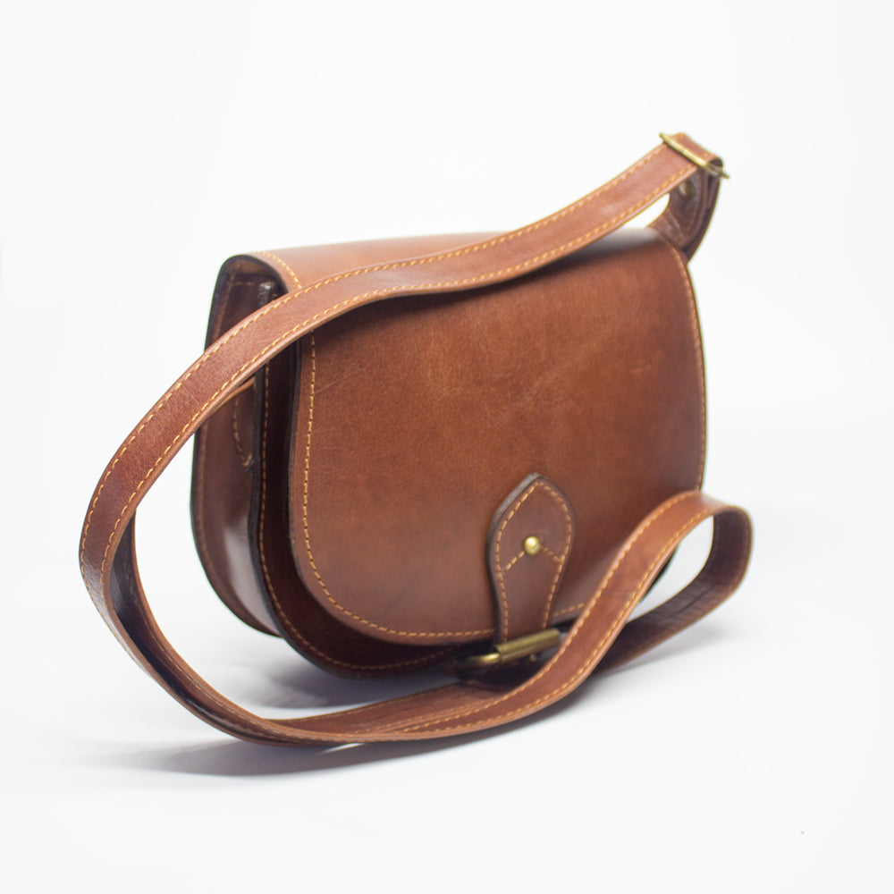 Cartera Bandolera Café - vista lateral