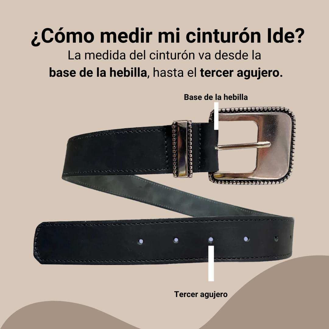 Cinturon Negro de hombre