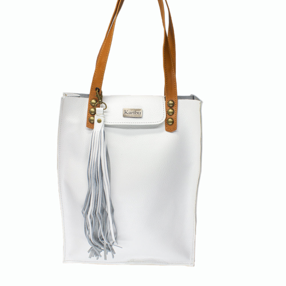 Cartera Juanita Blanca con cafe