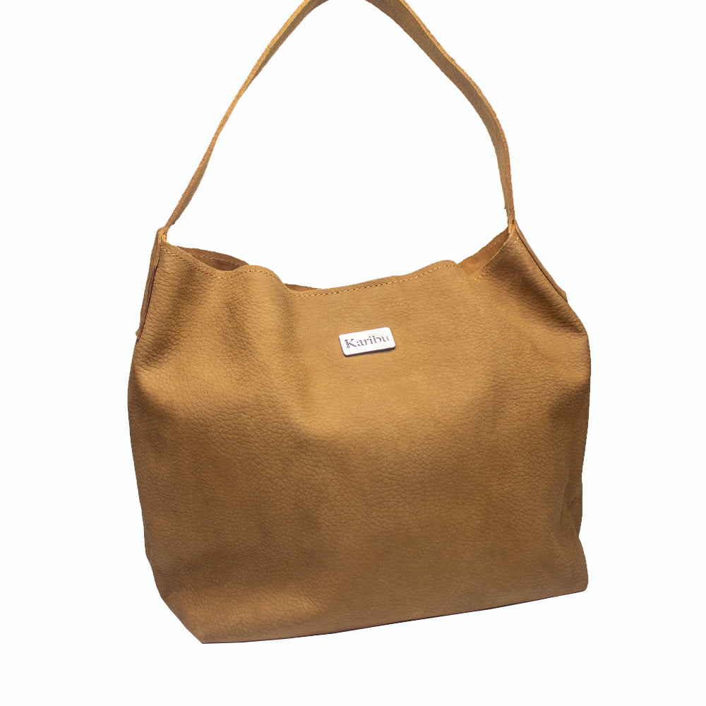 Cartera Dominique Cafe gamuza