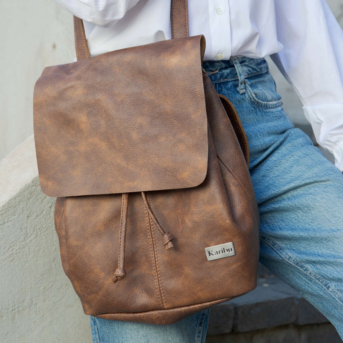 Cartera - Mochila Bernardita Café