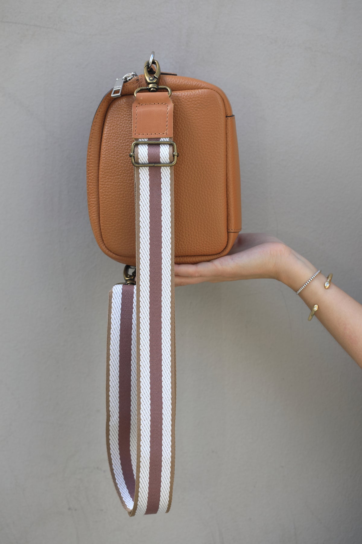 Strap / correa Rosado con beige