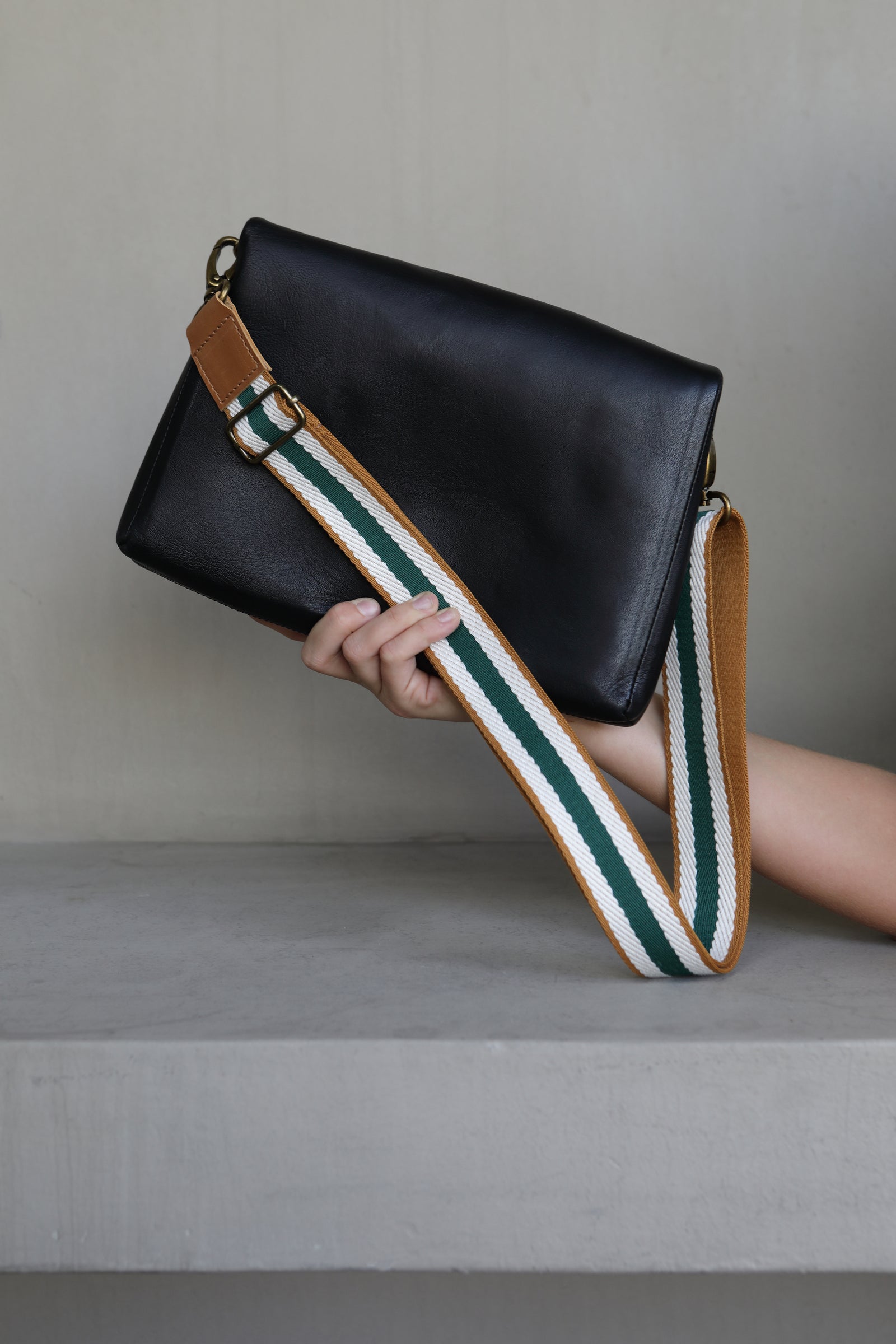 Strap / correa Verde con beige