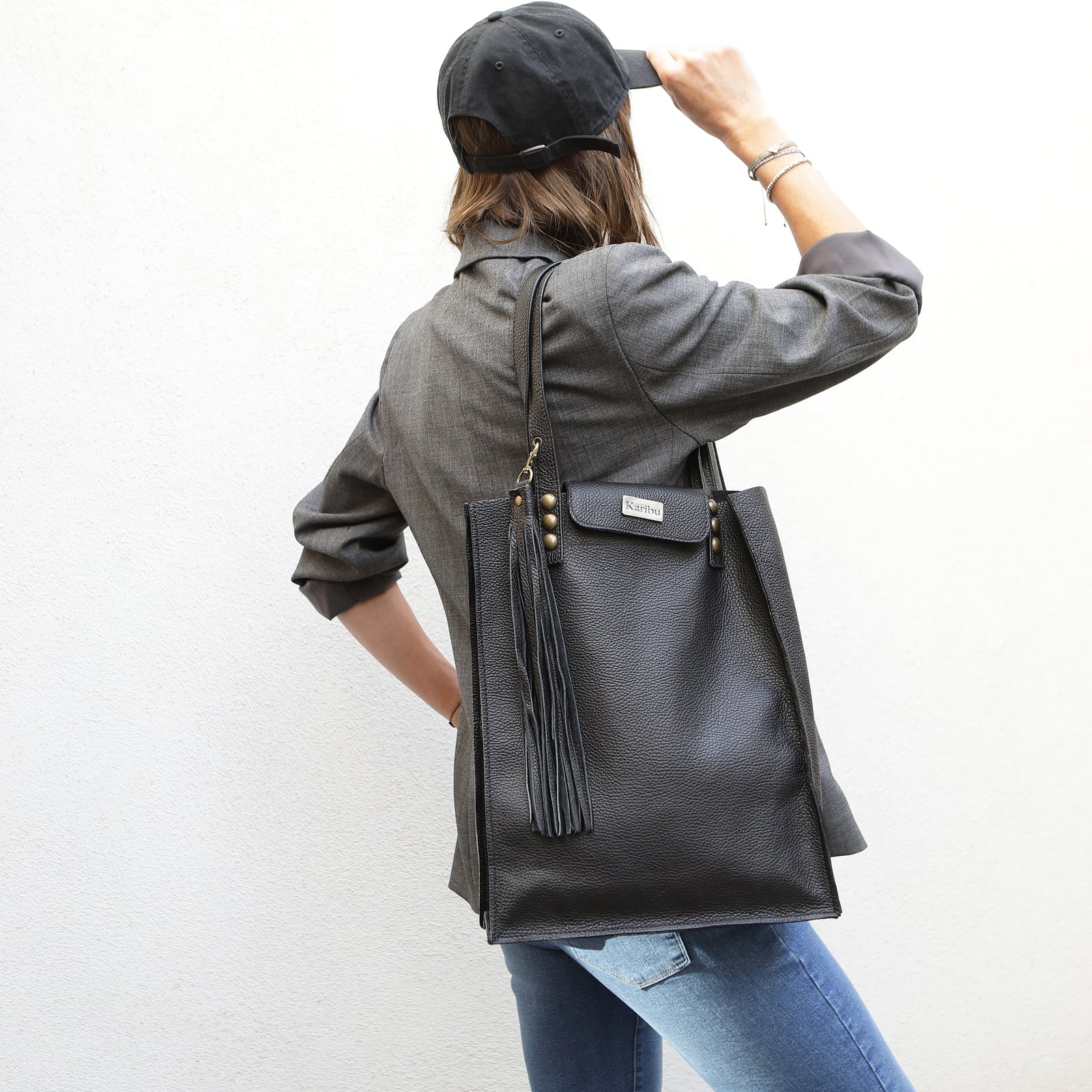 Cartera Juanita Negra Poro