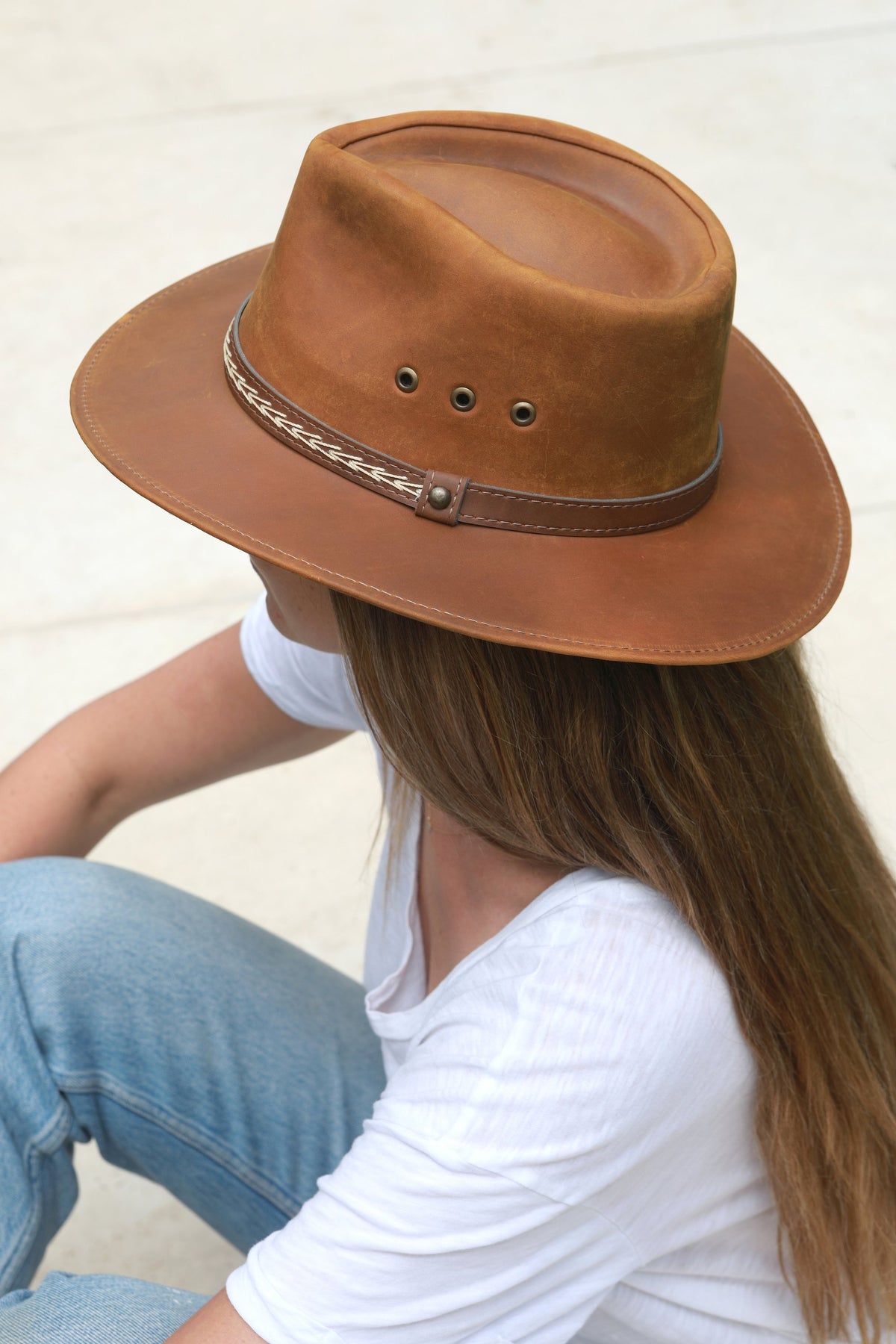 Sombrero Australiano Café Claro