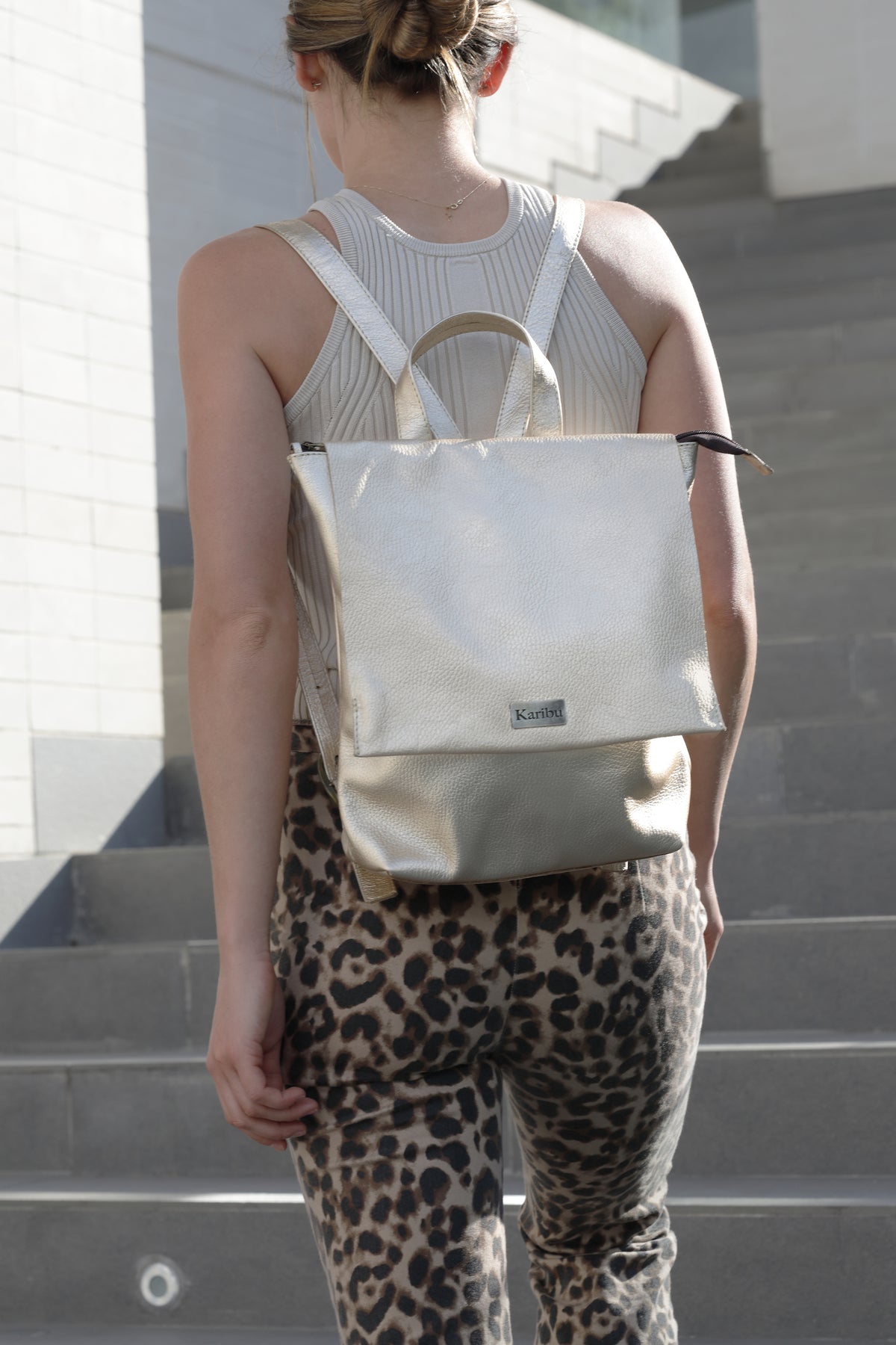 Mochila Valentina Dorada