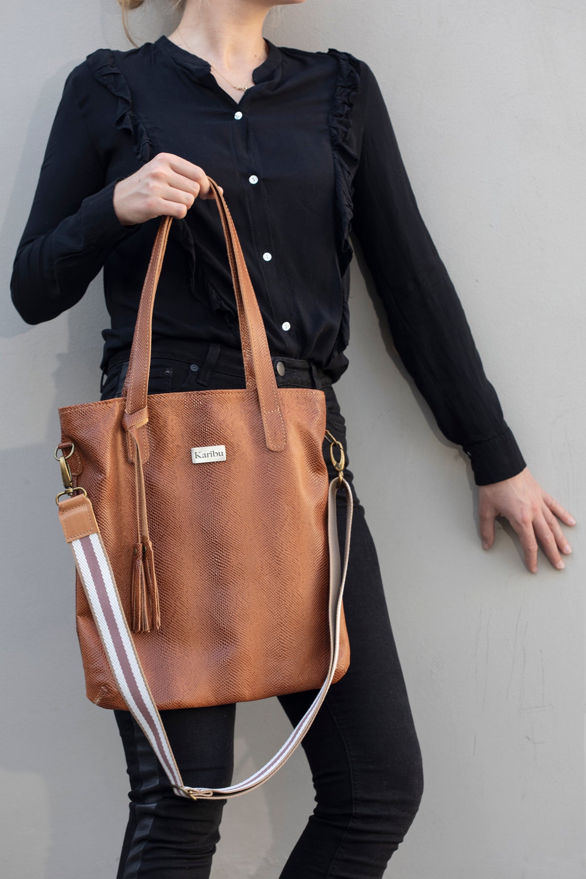 Strap / correa Rosado con beige