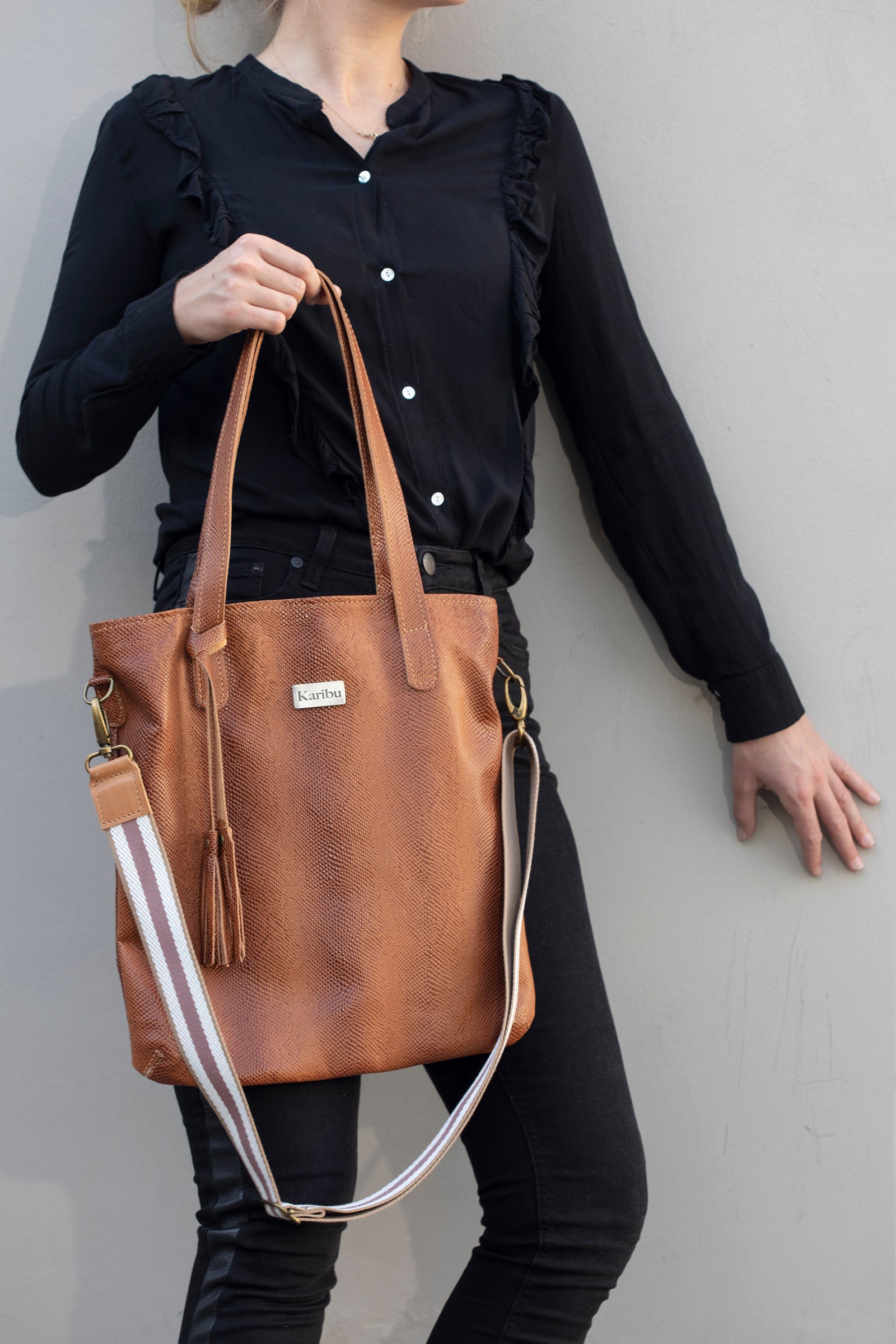 Strap / correa Rosado con beige