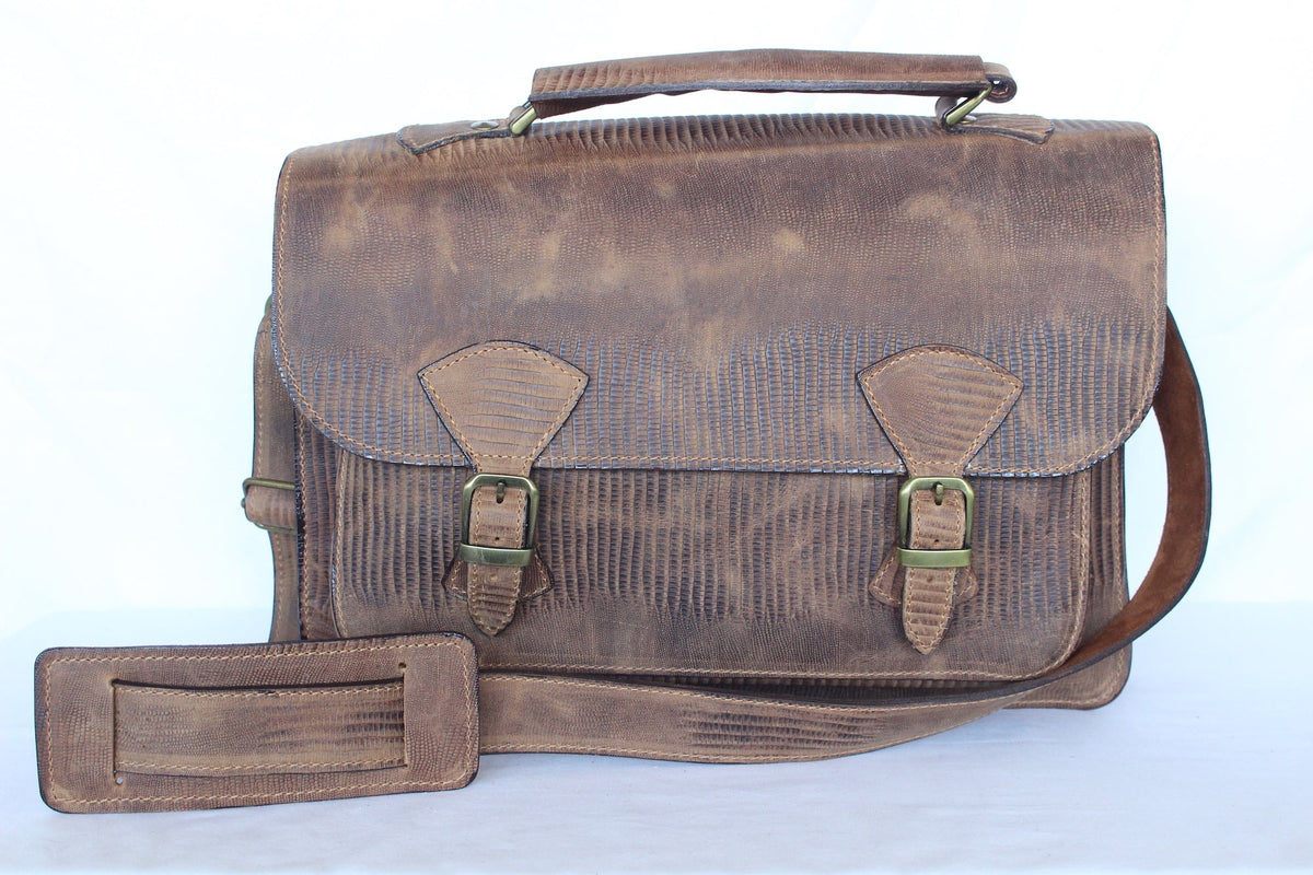 Maletín de Cuero Café Rustico