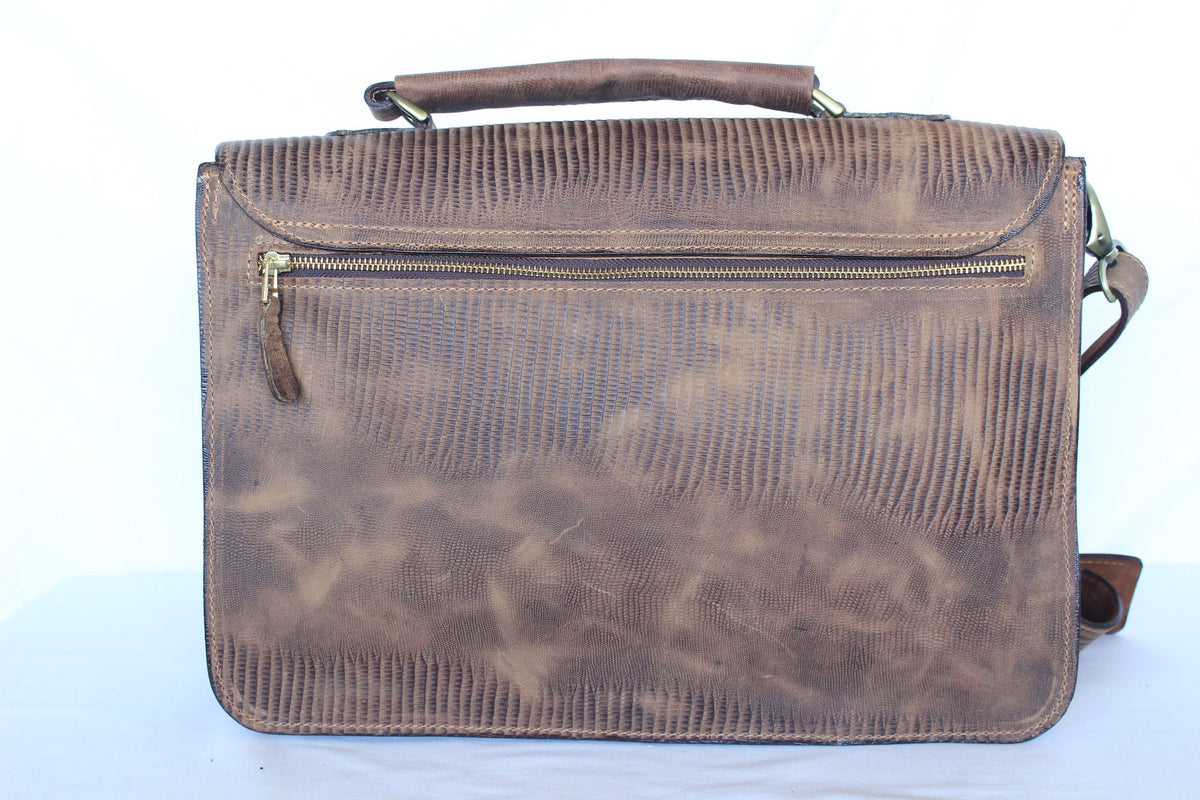 Maletín de Cuero Café Rustico