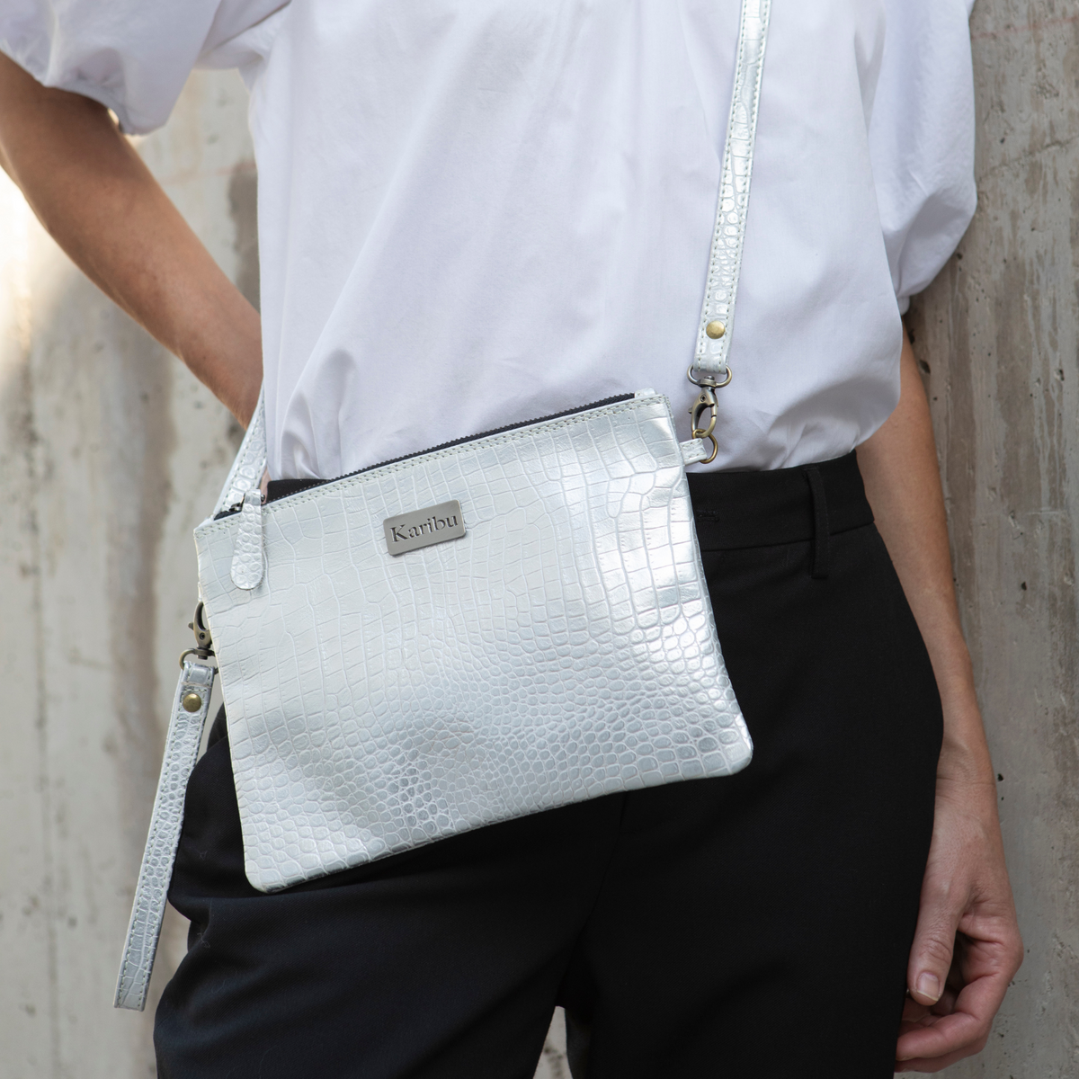 Sobre Fiesta Blanco plata