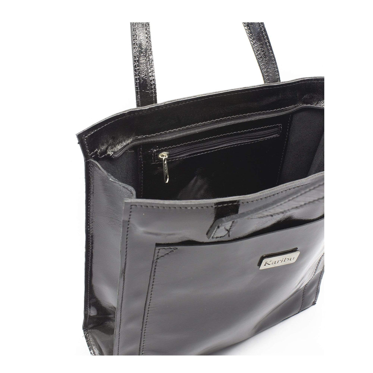 Cartera Maria Negra Charol