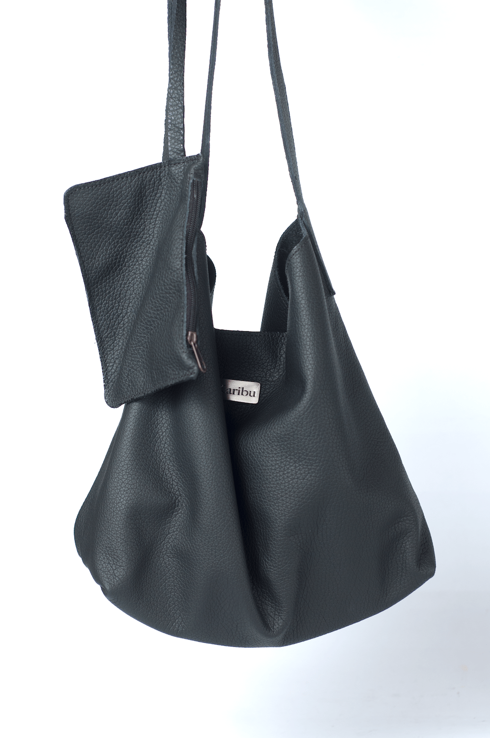 Cartera Dominique Negra - detalle