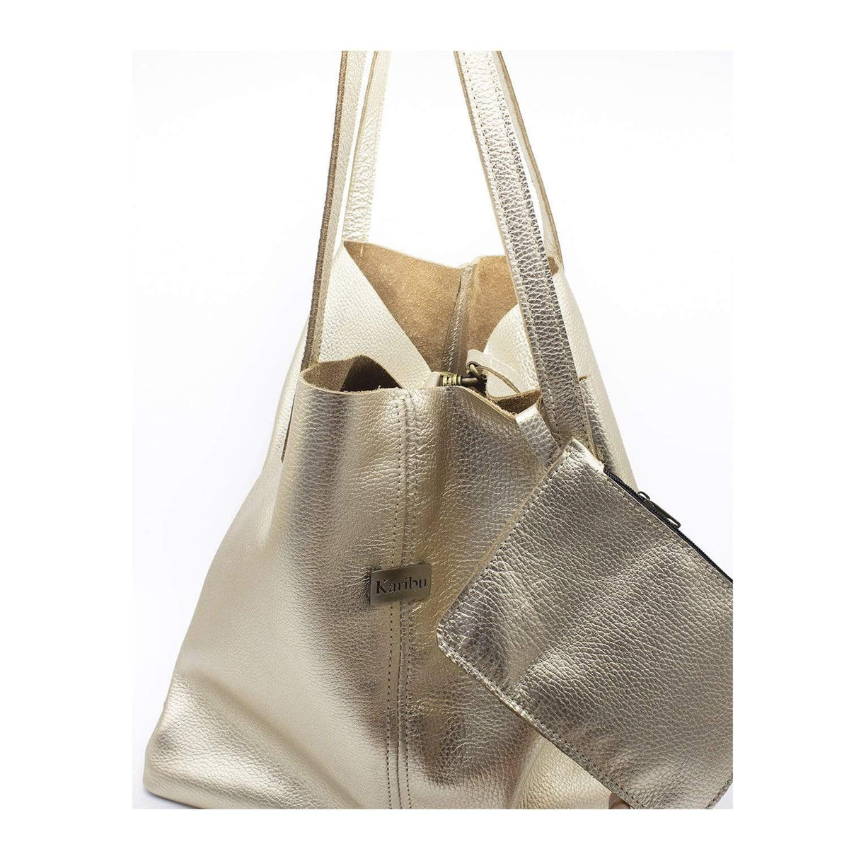 Cartera Paula Dorada poro